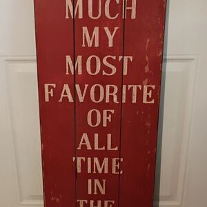 Rustic Red Wall Sign Decor